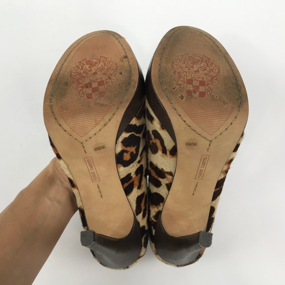 Vince Camuto Leopard 'Sarika' Calf Hair Pumps - Picture 7 of 8
